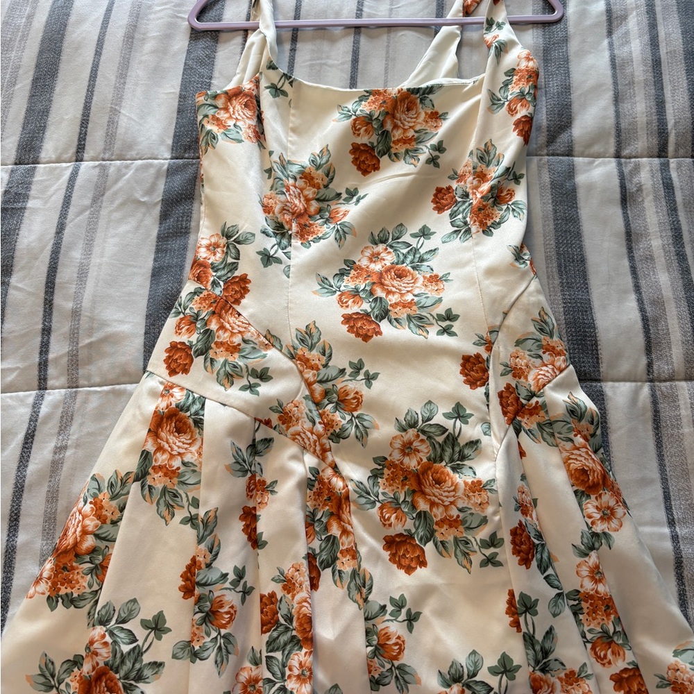 Floral Print Sleeveless Dress